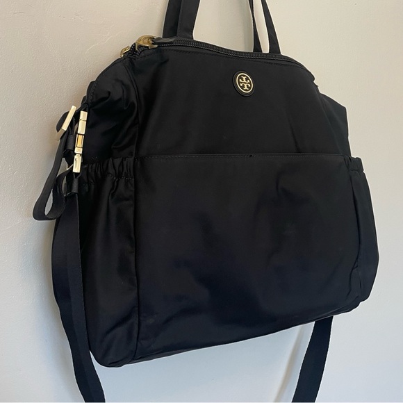 Tory Burch Large Diaper Bag Black Nylon - Picture 5 of 8